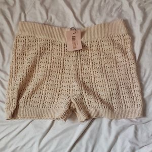 Missguided Petite crochet shorts